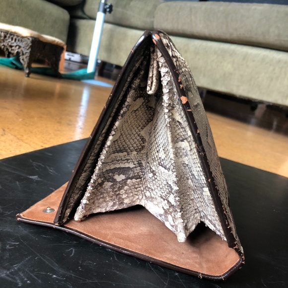 Vintage Snake Skin Clutch Purse - Picture 13 of 16